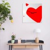 Wohnzimmer-Küchen-Wanduhr moderner Entwurf Herz AmOre