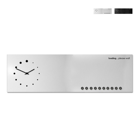 Magnetische Wandtafel Uhr modernes Design für Büro und Küche Loading Aktion