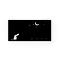 Moderner Magnetischer Schlüsselhalter mit Tafel Dog and Moon Sales