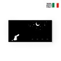 Moderner Magnetischer Schlüsselhalter mit Tafel Dog and Moon Angebot