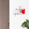 Moderner Wandorganizer Schlüsselbrett mit Magnettafel Heart Aktion