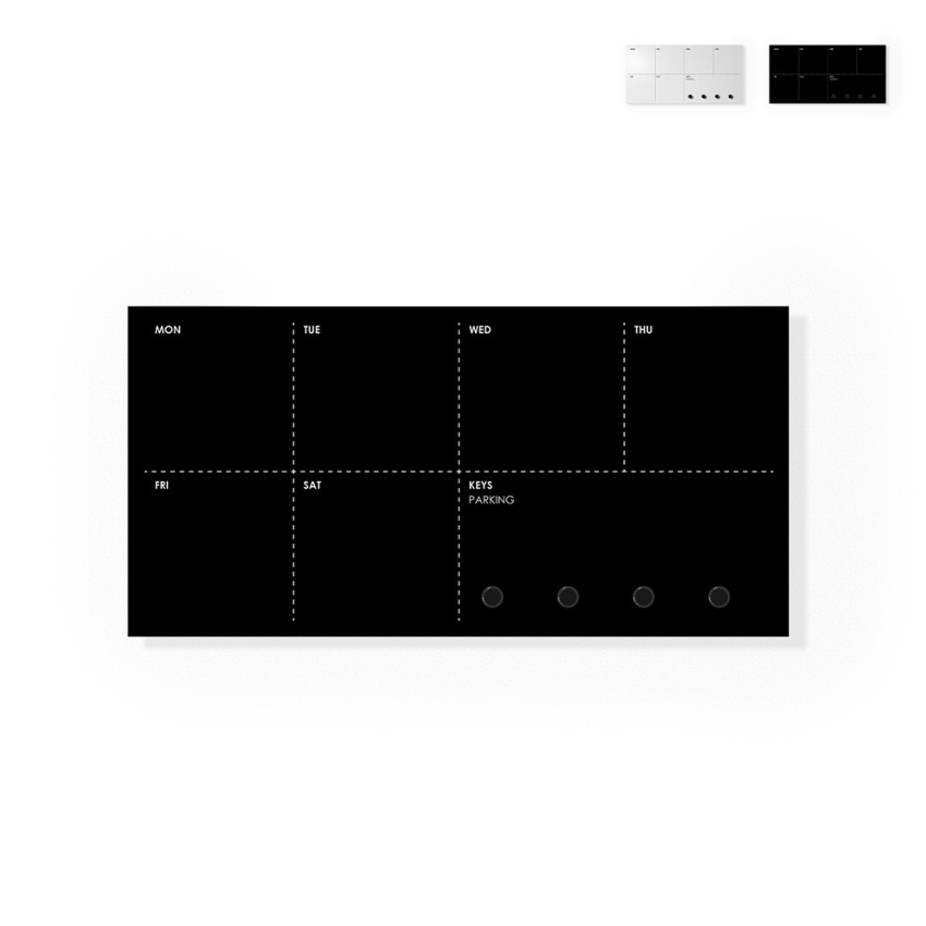 Magnetische Wand-Organizer mit Schlüsselbrett und Wochenplaner Aktion Magnetische Wand-Organizer mit Schlüsselbrett und Wochenplaner Aktion