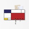 Moderner Wand-Schlüsselhalter mit magnetischer Tafel und Ablagefach Mondrian Sales