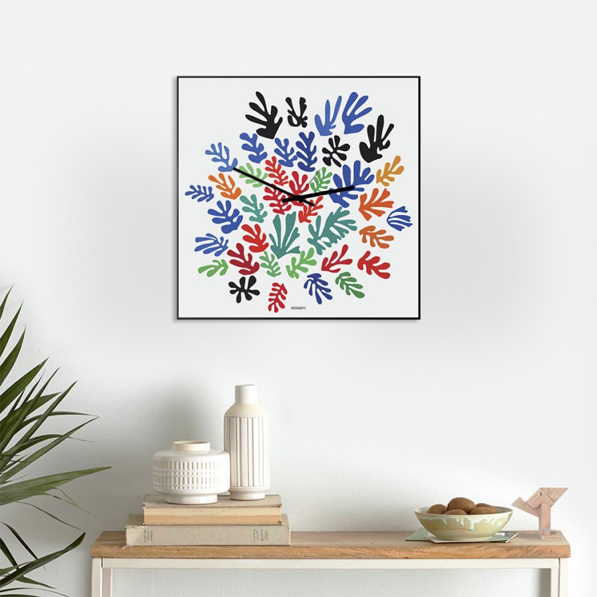 Buntes Wanduhr modernes Design für Wohnzimmer & Büro Matisse Aktion Buntes Wanduhr modernes Design für Wohnzimmer & Büro Matisse Aktion