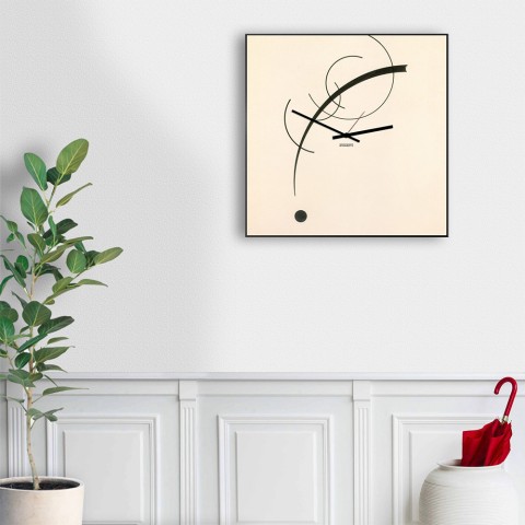 Wanduhr modernes Design Büro Wohnzimmer Küche Kandinsky Aktion