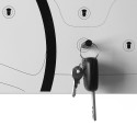Magnetische Whiteboard-Wanduhr in modernem Design Cinquino