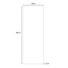 Wandspiegel-Uhr modernes Design vertikal Narciso Lagerbestand
