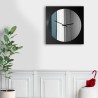 Wanduhr mit rundem Spiegel Rahmen modernes Design Narciso