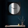 Wanduhr mit rundem Spiegel Rahmen modernes Design Narciso