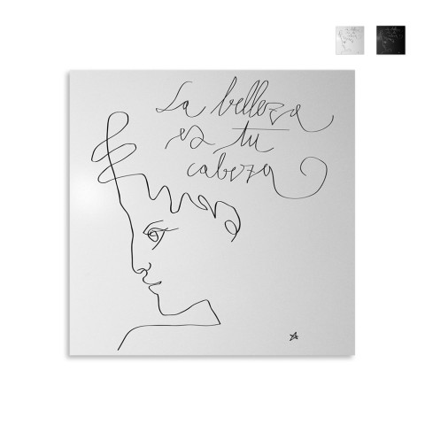 Moderne dekorative Magnettafel Wand Belleza es tu cabeza Aktion