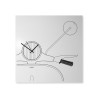 Wanduhr mit Schlüsselhalter und magnetischer Tafel Vespa Scooter Clock Sales