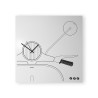 Wanduhr mit Schlüsselhalter und magnetischer Tafel Vespa Scooter Clock Katalog