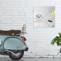 Wanduhr mit Schlüsselhalter und magnetischer Tafel Vespa Scooter Clock Verkauf