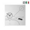 Wanduhr mit Schlüsselhalter und magnetischer Tafel Vespa Scooter Clock Angebot