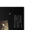 Magnetische Kalender-Wandtafel mit Uhr, horizontal, Design S-Enso Lagerbestand