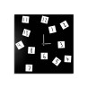 Quadratische Wanduhr 50x50cm modernes Design mit magnetischen Zahlen Changing Sales