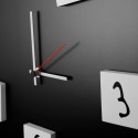Quadratische Wanduhr 50x50cm modernes Design mit magnetischen Zahlen Changing Rabatte