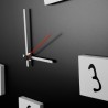Quadratische Wanduhr 50x50cm modernes Design mit magnetischen Zahlen Changing Rabatte