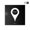Dekorative moderne Wanduhr quadratisch 50x50 cm You Are Here Aktion