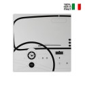 Magnetische Wandtafel-Uhr mit Schlüsselanhänger, modernes Design Cinquino Angebot
