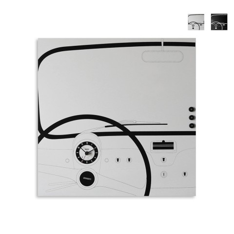 Magnetische Wandtafel-Uhr mit Schlüsselanhänger, modernes Design Cinquino Aktion