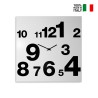 Wanduhr 50x50cm modernes abstraktes Design minimal Numbers Angebot