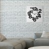 Wanduhr 50x50cm modernes abstraktes Design minimal Numbers Verkauf