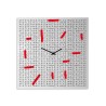 Moderne dekorative quadratische Wohnzimmerwanduhr Crossword
