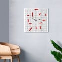 Kreuzworträtsel moderne dekorative quadratische Wohnzimmer Wanduhr Katalog