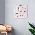 Moderner dekorativer quadratischer Wanduhr für das Wohnzimmer Crossword Katalog