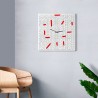 Moderner dekorativer quadratischer Wanduhr für das Wohnzimmer Crossword Katalog