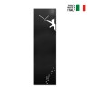 Wanduhr vertikal 30x100cm magnetisches Memoboard modernes Design Cat Angebot