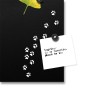 Wanduhr vertikal 30x100cm magnetisches Memoboard modernes Design Cat Lagerbestand