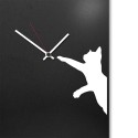 Wanduhr vertikal 30x100cm magnetisches Memoboard modernes Design Cat Auswahl