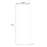 Wanduhr vertikal 30x100cm magnetisches Memoboard modernes Design Cat 