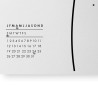 Quadratische Wanduhr mit Kalender, modernes Design, Mohnblume Sales