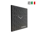 Magnetische Wandtafel-Uhr 50x50cm, modernes Design Nice Time Angebot