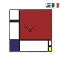 Moderner Wanduhr mit Magnettafel-Design Mondrian Big Verkauf