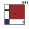 Moderner Wanduhr mit Magnettafel-Design Mondrian Big Verkauf