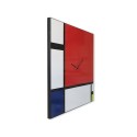 Moderner Wanduhr mit Magnettafel-Design Mondrian Big Sales