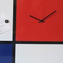 Moderner Wanduhr mit Magnettafel-Design Mondrian Big Rabatte
