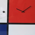 Mondrian Große Magnettafel modernes Design Wanduhr Rabatte