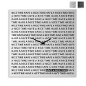 Wanduhren 80x80cm modernes Design Magnettafel Nice Time Big Aktion