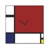 Mondrian Große Magnettafel modernes Design Wanduhr Angebot