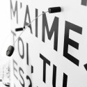 Dekorative magnetische Wandtafel romantisch Et-toi, tu m'aimes? Rabatte