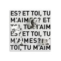 Dekorative magnetische Wandtafel romantisch Et-toi, tu m'aimes? Sales