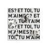 Dekorative magnetische Wandtafel romantisch Et-toi, tu m'aimes? Sales