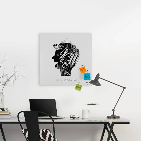 Magnetisches Whiteboard 50x50cm modern Büro Brainstorming