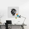 Magnetische Tafel quadratisch 50x50cm modernes Büro Brainstorming Aktion