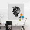 Magnetisches Whiteboard 80x80cm modern Büro Brainstorming Big